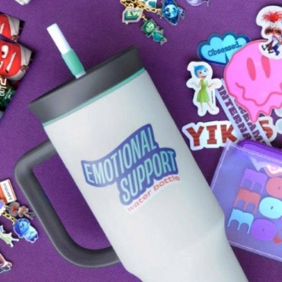 Inside Out 2 Emotional Support Owala Disney Pixar Tumbler Limited Edition NWT - Picture 2 of 3